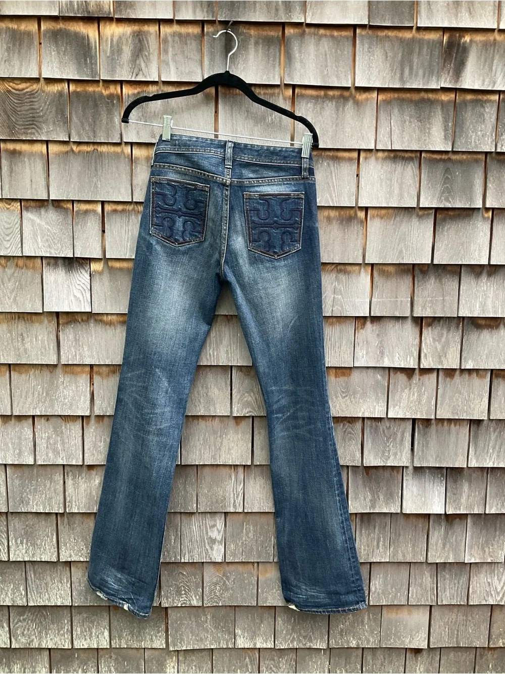 Tory Burch Dark Blue Bootcut Jeans - Picture 2 of 6
